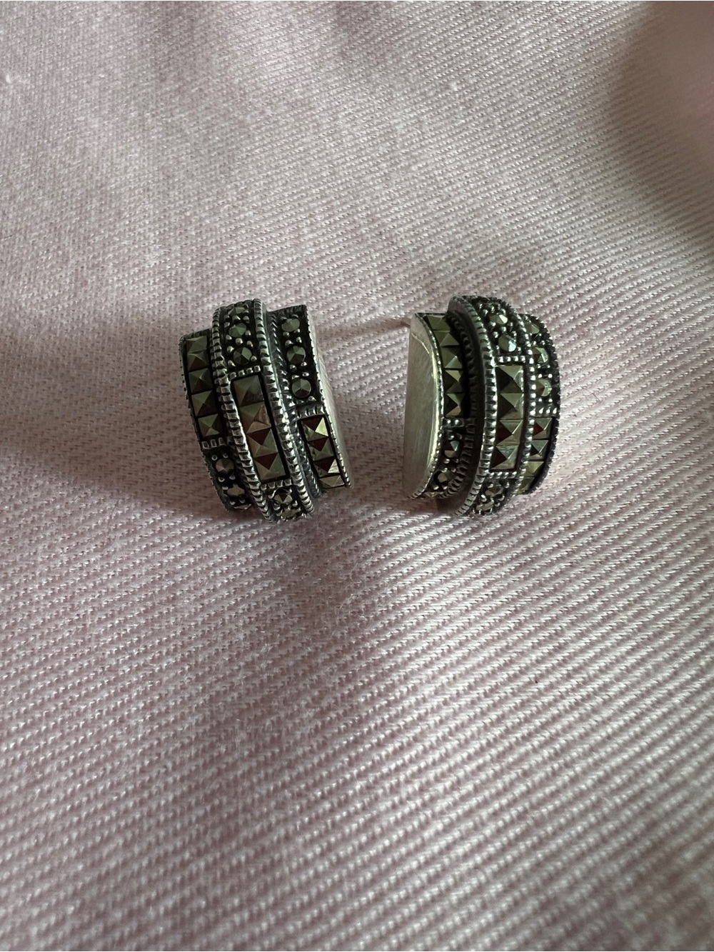 Vintage Judith Jack Signed Earrings